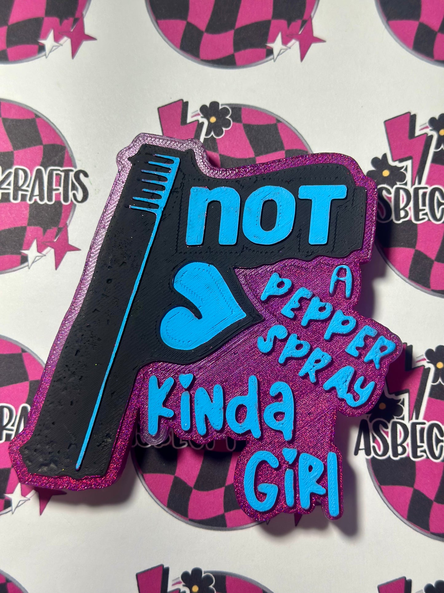 Not a pepper spray girl (Mahogany woods)RTS