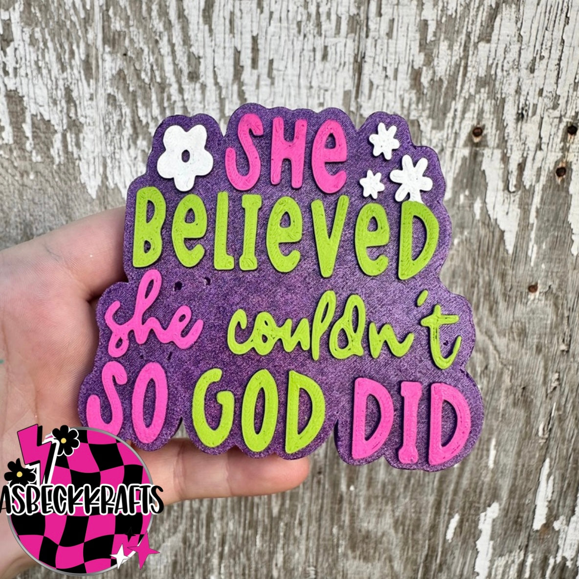 She believe she couldn’t do god did