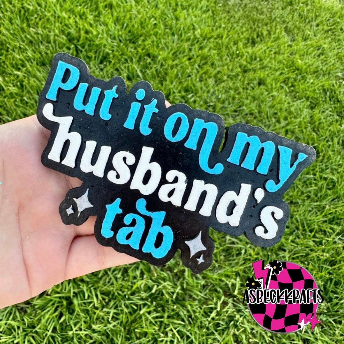Put it on my Husbands Tab
