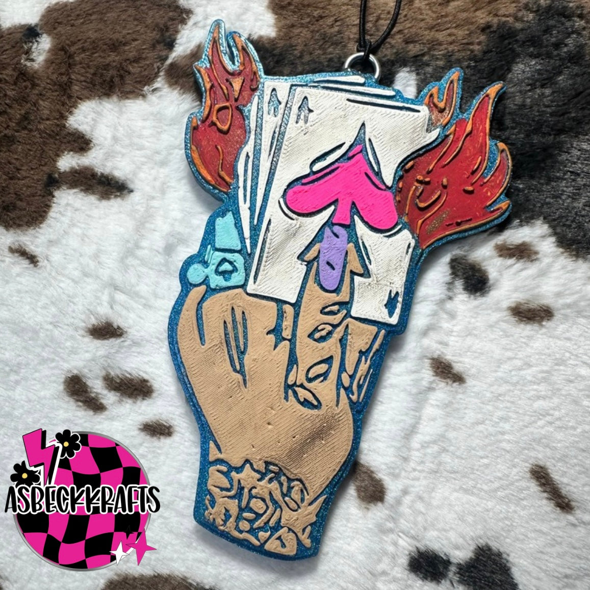 Hand with cards(Pink promise ) RTS
