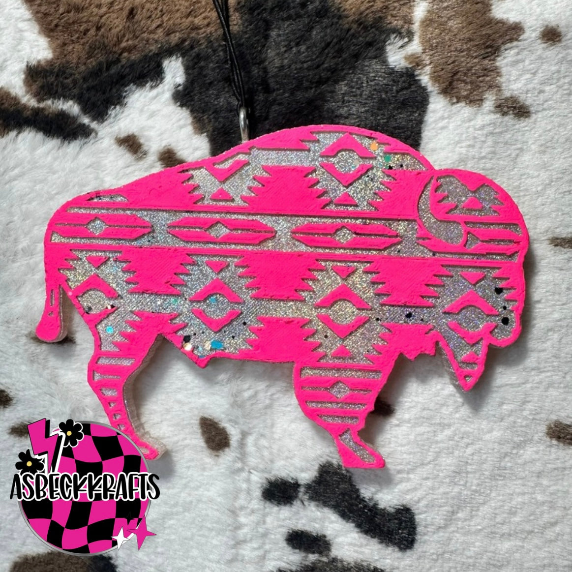 Silver+Pink Buffalo (Pinky promise ) RTS