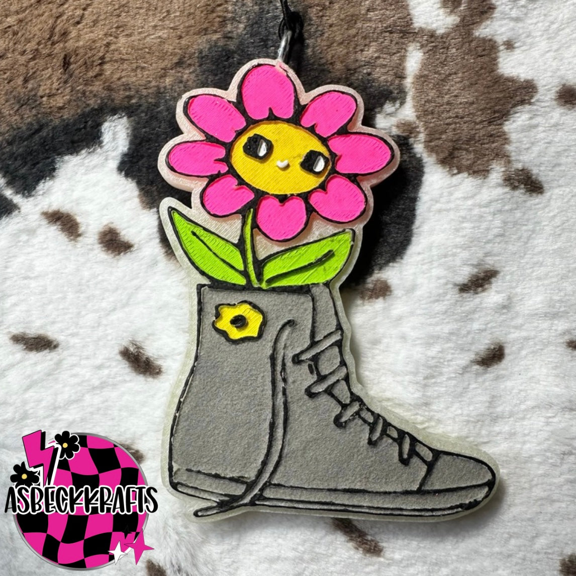 Shoe with flower (Southern Grace) RTS