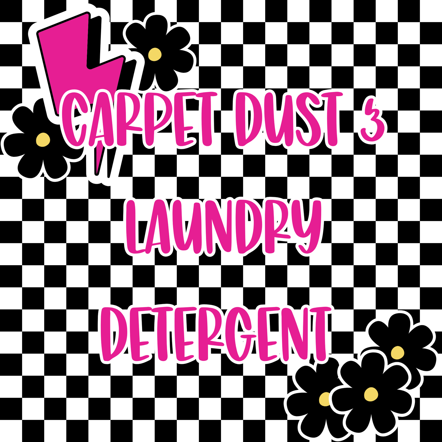 Carpet dust and Laundry detergent