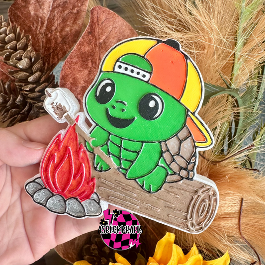 Turtle Roasting Marshmallow