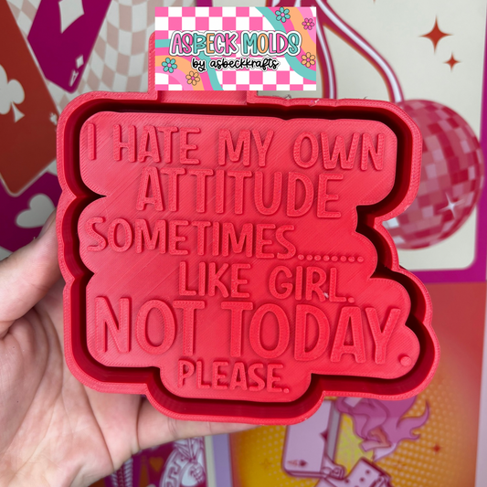I hate my own Attitude sometimes …like girl not today please