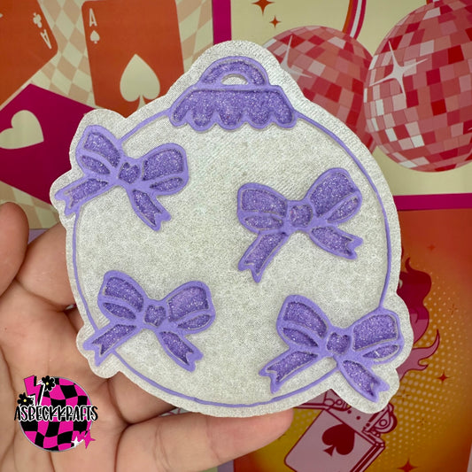 Purple Bow ornament