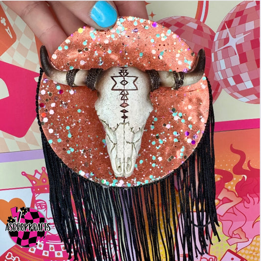 3D bull skull circle (Drama Queen)RTS