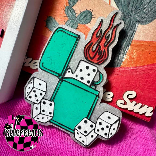 Lighter with dice
